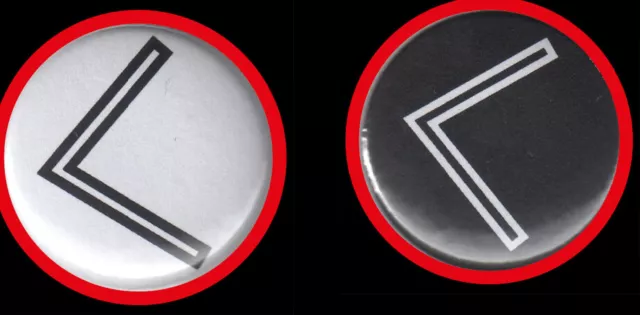 K Runen"Button" Futhark/Nordisch/Germanisch/Runic/Runes/Kenaz/Anstecker