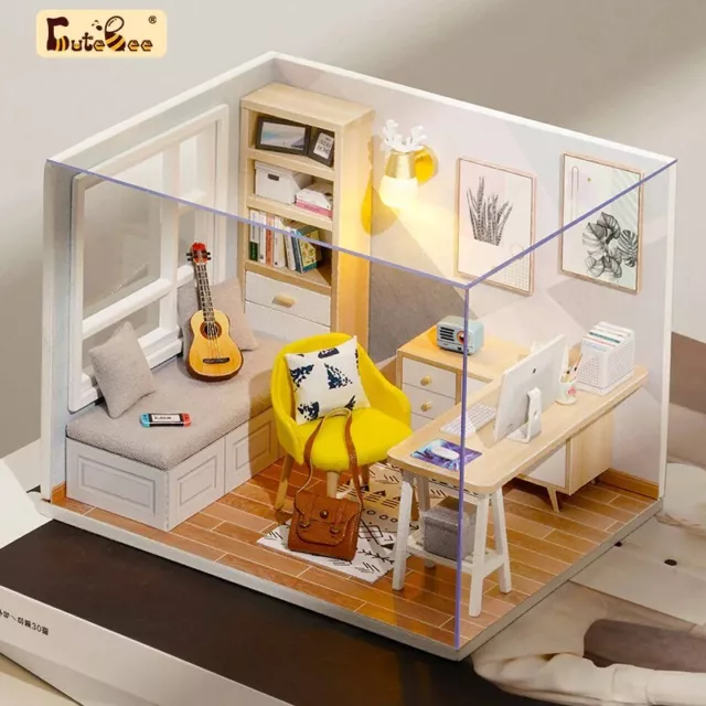 Sunshine Room DIY Dollhouse Miniature Kit With Furniture  Mini House