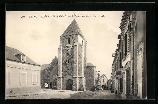 CPA Saint-Valéry-sur-Somme, L´Église Saint-Martin