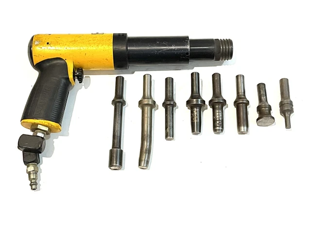 ATLAS COPCO RRH 12P-TS Pneumatic Recoilless 7X Rivet Gun With 8pc Rivet ...
