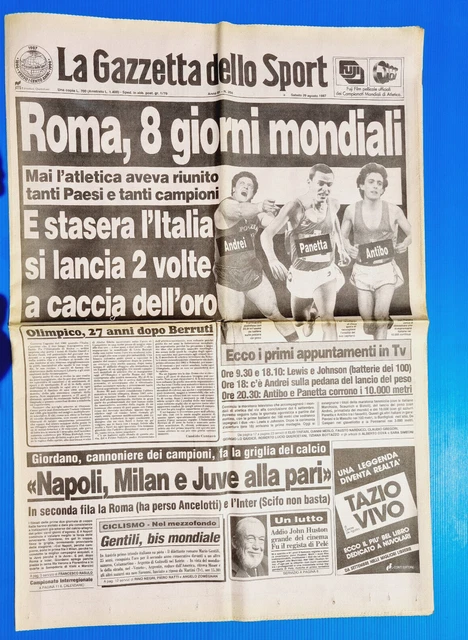 Gazetta Dello Sport Du 25 Août 1960 - Veille Des Jeux Olympiques De Rome