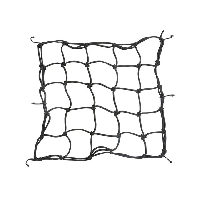 Universal Motorcycle 6Hook Luggage Net Bike Hold down Fuel Tank Luggage MeshATWR