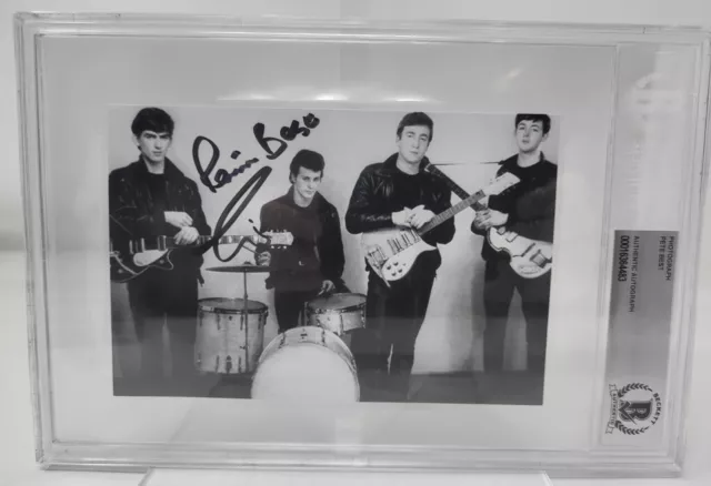 Pete Best signed autographed 4x6 Photo Original Beatles Drummer Beckett