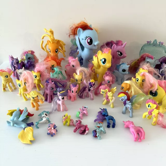 40 x My Little Pony Toys Bundle Bulk Lot Hasbro Singing Rainbow Dash