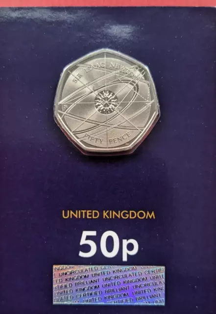 2017 50p Coin Isaac Newton BU 50p coin BUNC Change Checker Rare Commemorative