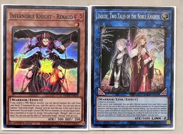 1x Isolde, Two Tales of the Noble Knights + Infernoble Knight - Renaud NM AMDE