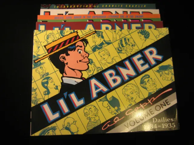 Li'l Abner Volume 1 3 4 6 7 Al Capp Softcover Reprint Kitchen Sink Lot of 5