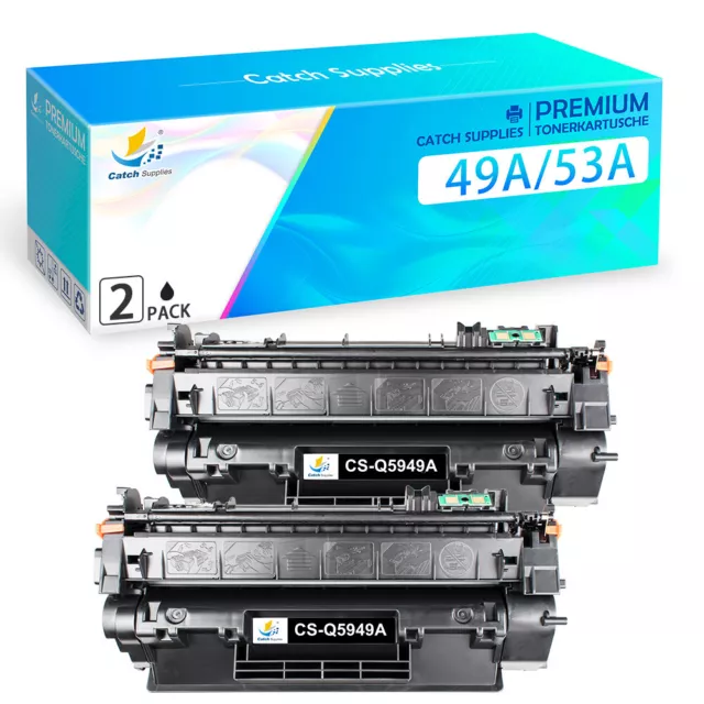 2 Toner Cartridge fits for HP Q5949A 49A LaserJet 1320 1320N 3390 3392 1160