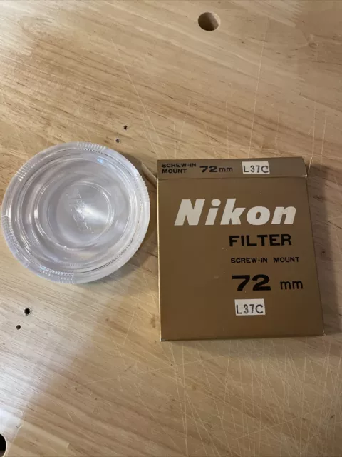 Nikon 72mm L37C Filtro UV Estuche Original, Caja, Sin Filtro)