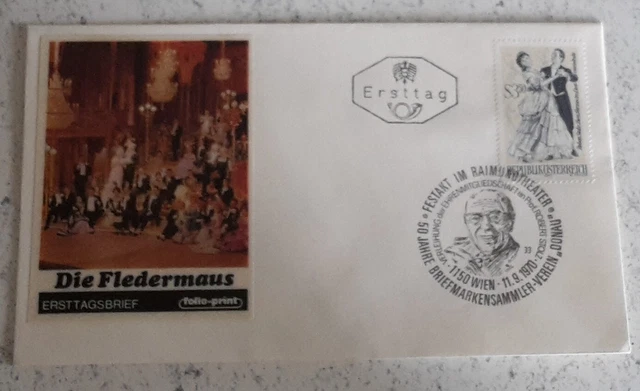 FDC Ersttag Ersttagsbrief 1970 Die Fledermaus siehe Bild