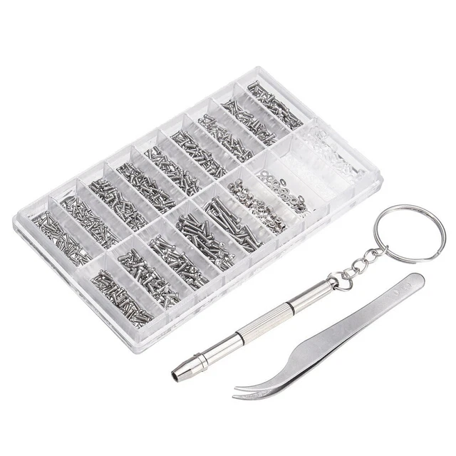 1000 Pcs Spectacle Repair Screws Sunglasses Clock Frameless