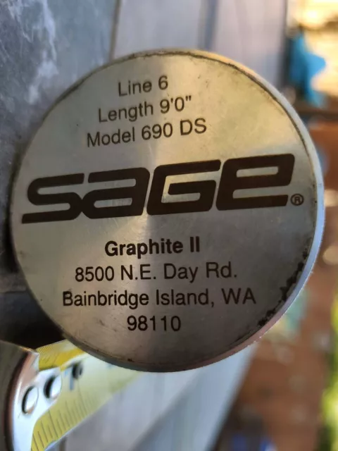 SAGE GRAPHITE II GFL 690 DS Fly Rod incl. Aluminum Tube Carrier 