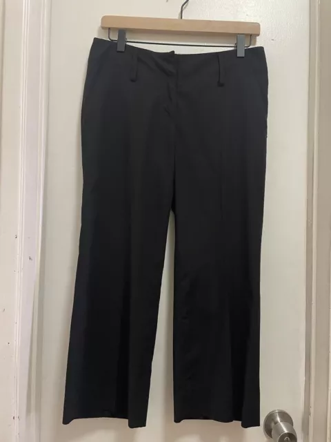 Michael Kors Black Chino Straight Leg Capri Pants With Pockets. Women’s Size 4