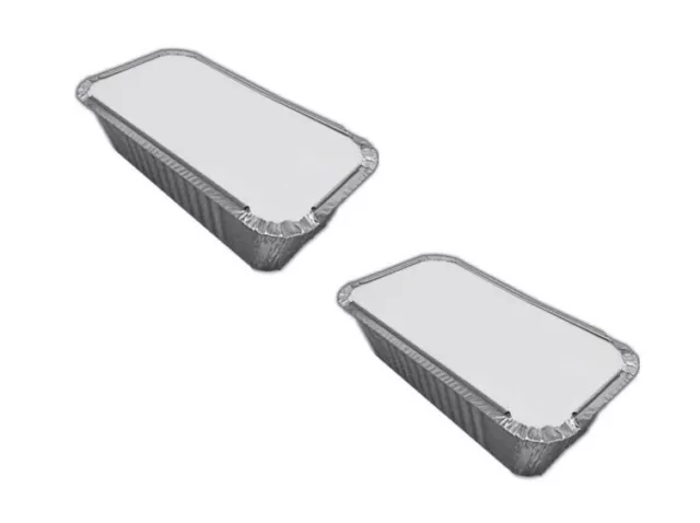 500 x Aluminium Foil Containers & Lids No6A Takeaway Storage Packaging Catering