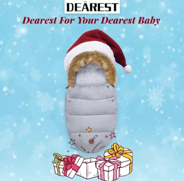 DEÄREST BÄBY Stroller Footmuff Waterproof Winter Bunting Bag for Strollers & Car