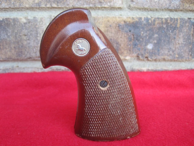 VINTAGE FACTORY COLT Python Trooper Pistol Revolver Grips Wood $49.99 ...
