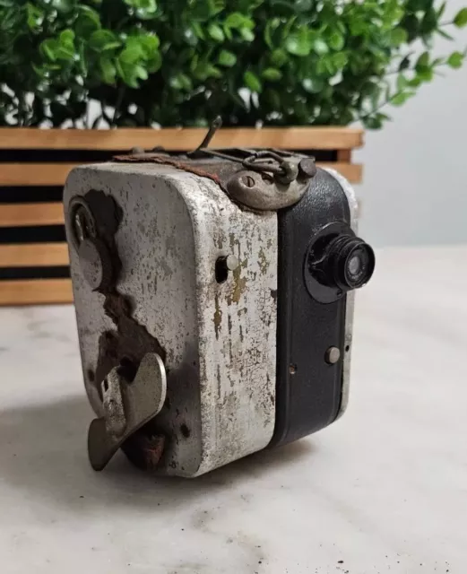 Collectible Rare Pathe Baby 9.5mm 131-1 Movie Camera w/ Motor [AS-IS] Vintage