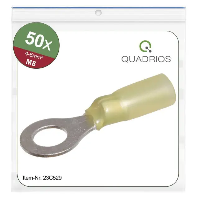 Quadrios 23C529 Cosse à oeillet Section max.=6 mm² Ø du trou=8.5 mm
