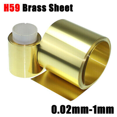 Thick 0.02mm-1mm Brass Sheets Brass Foil Roll Metal Thin Plate Strip 100mm-300mm