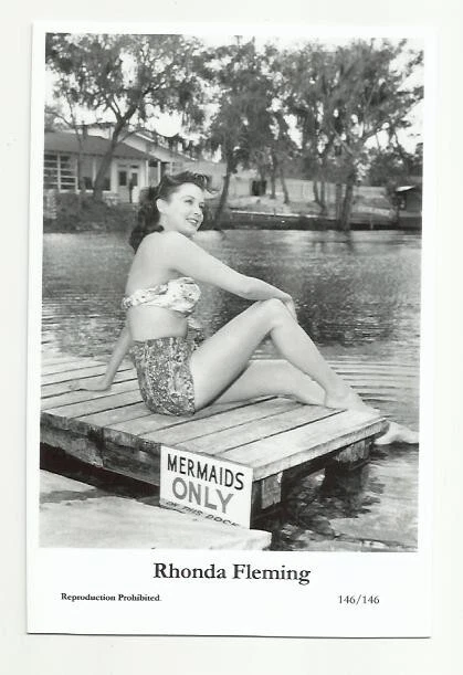 (Bx1) Rhonda Fleming Photo Card (146/146) Filmstar  Pin Up Glamor Girl