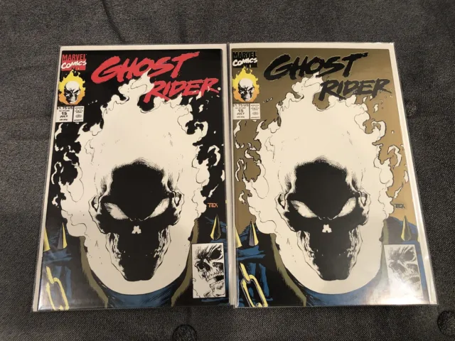 Ghost Rider 1991 Marvel Comics Lot w/2 Glow in Dark Cover #15 + other issues