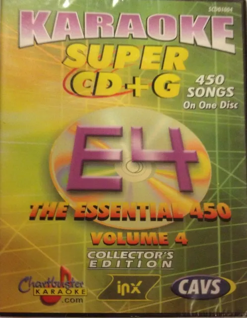 CHARTBUSTER ESSENTIAL SUPER CD+G Vol-4 450 Tracks Playable on CAVS System or PC