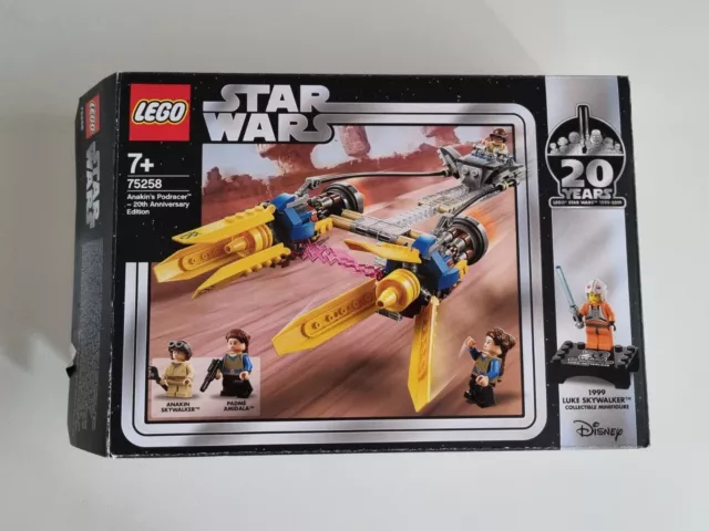 75258 Lego Star Wars Phantom Menace Anakin's Pod Racer 20th Anniversary