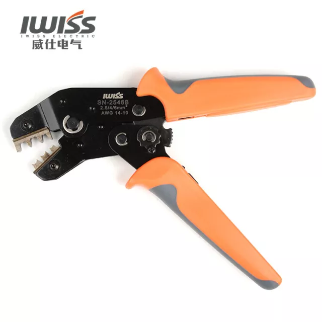 IWISS SN-2546B Crimping Tool 2.5/4/6mm2 AWG14-10 Wire-electrode Cutting Die Sets