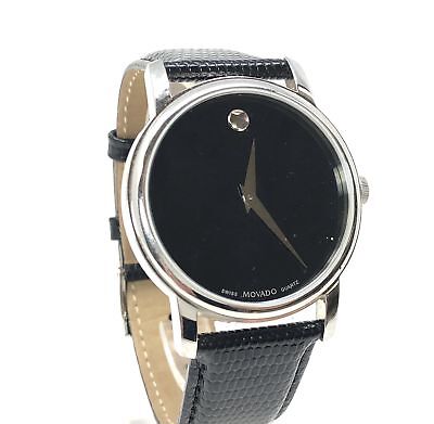 Movado 14.237.284 Stainless Steel Leather Museum Watch
