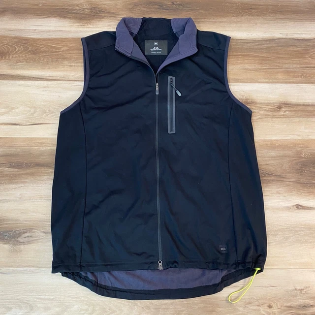 MOUNTAIN EQUIPMENT VEST Mens XL Jacket Black Full Zip Lightweight