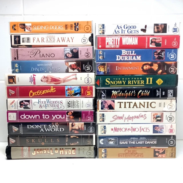 BULK LOT VHS Video Tapes Drama Romantic Family Movies x 22 £24.83