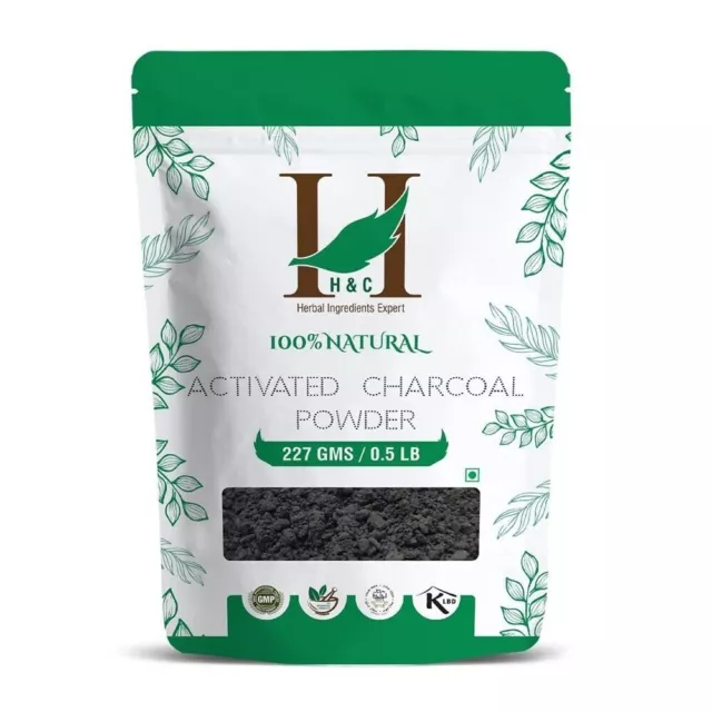 1X H&C Herbal Ingredients Expert Poudre de charbon naturel pour peau détox...