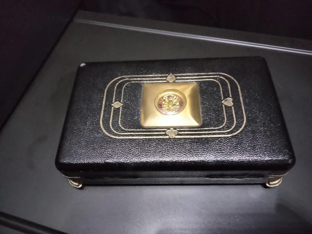 VTG Anson Portable Roulette Case Game Playing Cards Poker Set & Bakelite 🎲 Dice