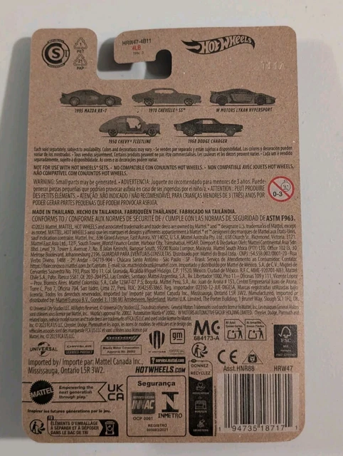 Hot Wheels FAST AND FURIOUS Die Cast Modellino Auto '70 CHEVROLET NOVA SS 1970 - scala 1/64 lunghezza 7cm HCP14
