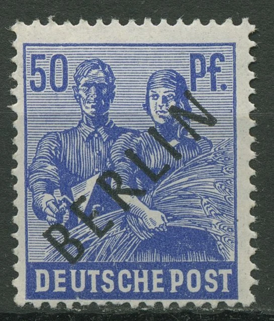 Berlin 1948 Schwarzaufdruck 13 mit Falz