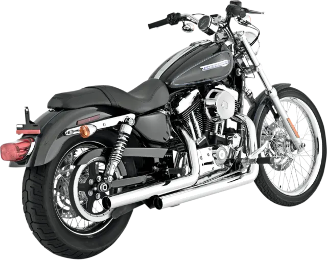 Vance & hines Chrome Straightshots Exhaust System for 04-13 Sportster XL 17821