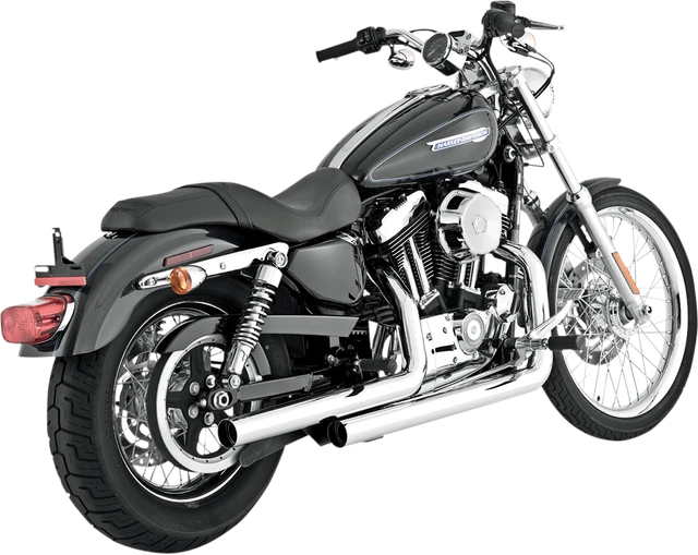 Vance & hines Chrome Straightshots Exhaust System for 04-13 Sportster XL 17821