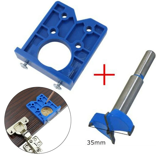 35MM CONCEALED Hinge Jig Drilling Wood HoleCutter Drill Guide