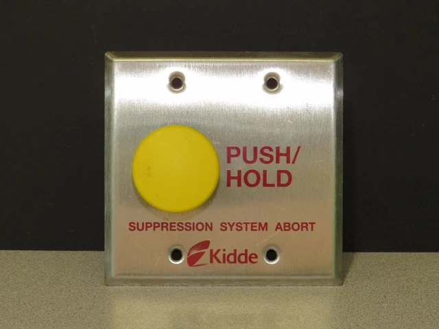 Kidde Fenwal 84-878752-010 Push/Hold Suppression Abort Station 878752-01