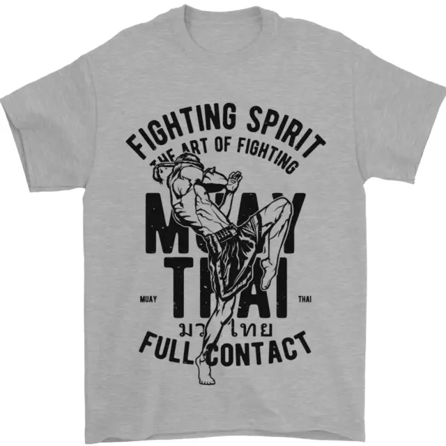 Muay Tailandese Full Contact Arti Marziali Mma Uomo T-Shirt 100% Cotone