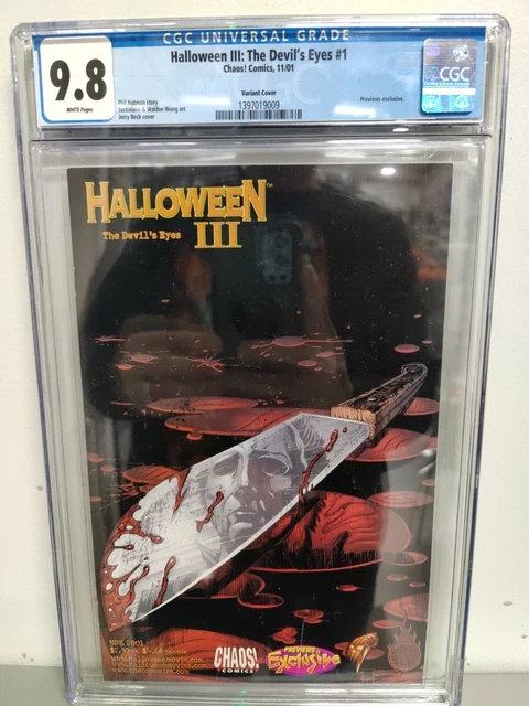 Halloween III The Devil's Eyes 1 CGC 9.8 Movie Madness Variant Scarce