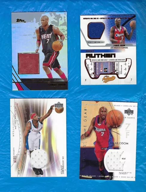 2002-03 Los Angeles Clippers Lamar Odom #7 Game Used Blue Jersey