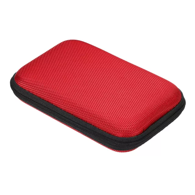 Portable Storage Carrying Bag Shockproof Red 5.63 x 3.66 x 0.91 Inch