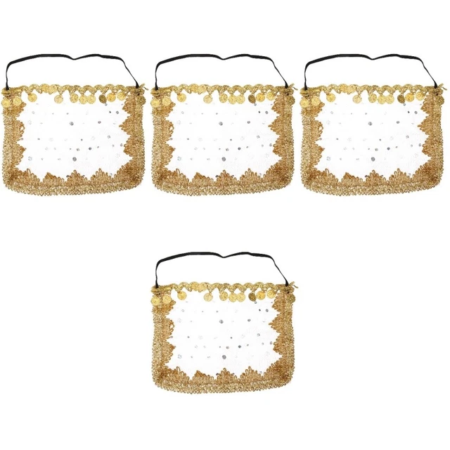 Set of 4 Voile De Visage Tribal Vêtements D'halloween Engrener
