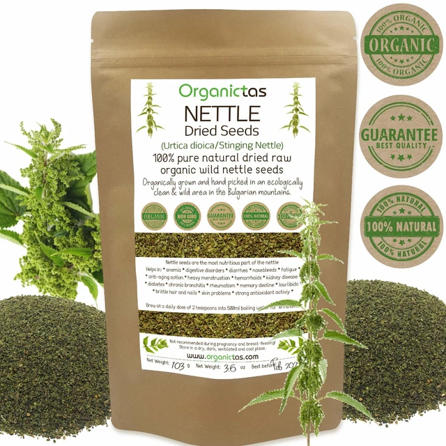 STINGING NETTLE SEEDS Dried Premium Quality Organic Urtica Dioica 25g ...
