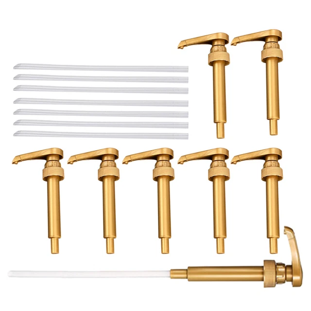 8 pz Pp pompa sapone a mano pompa sciroppo d'oro testa salsa di ostriche