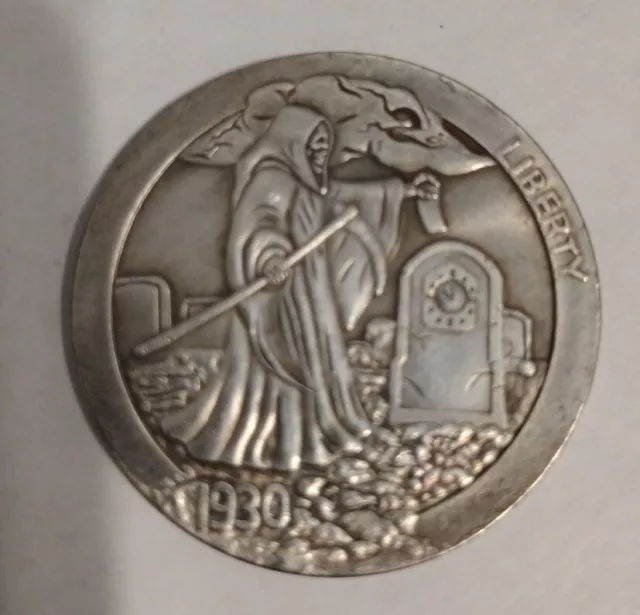 Masonic Coin Grim Reaper Freemason Coin Memento Mori Coin Master Mason Bellum