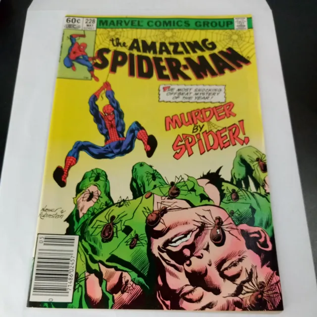 The Amazing Spider-Man #228 May 1982 Murder by Spider! Marvel Comics Newsstand