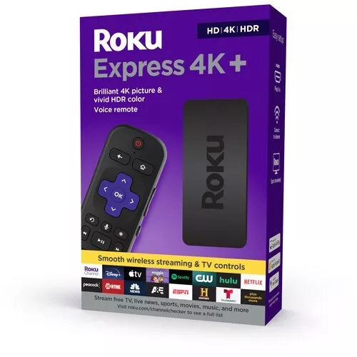 Roku Streaming Media Player Express 4K+ 3941R2 Black