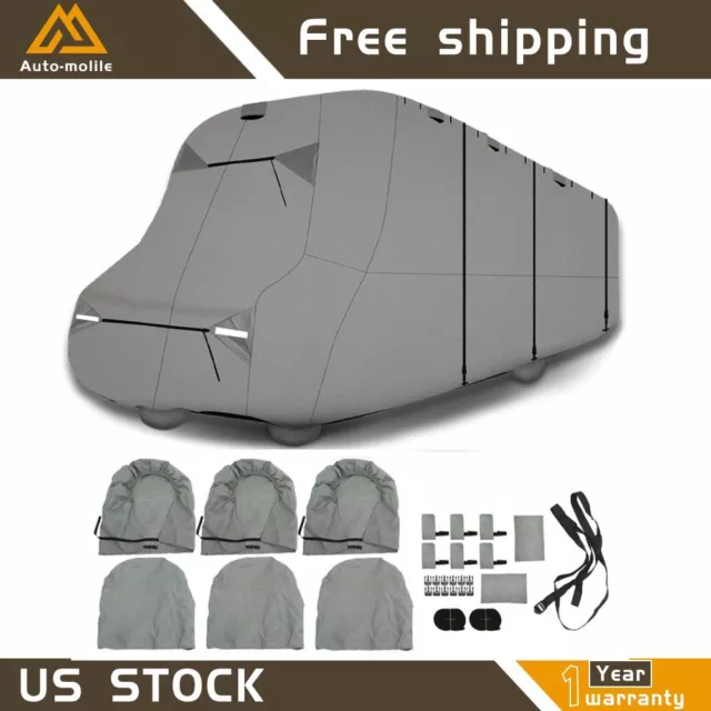 For Class C Motorhome Trailer Camper 23'-26' 6-Ply RV Cover Storage Anti-UV